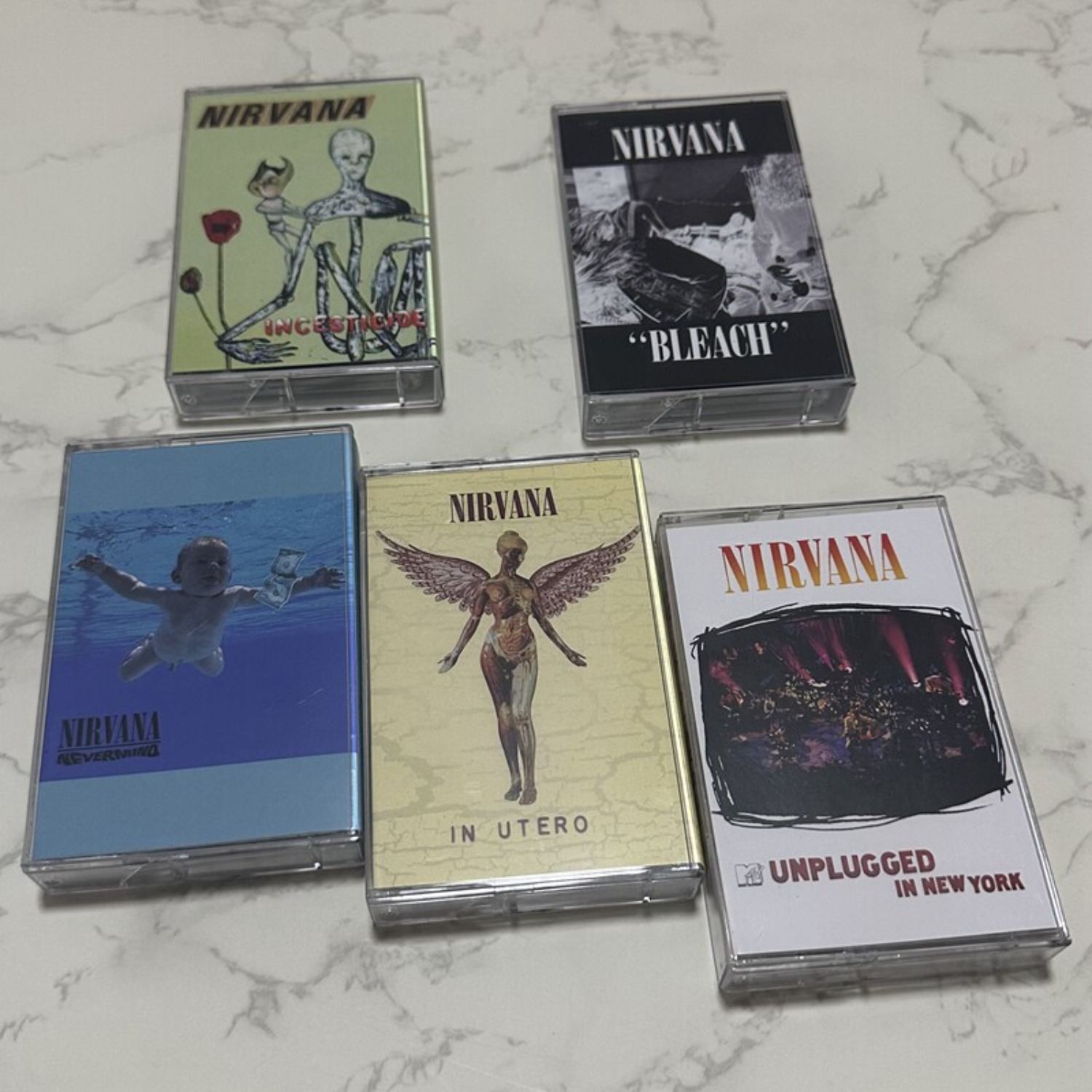 Vintage Collectibles - Nirvana Complete Album Collection Cassette Tape