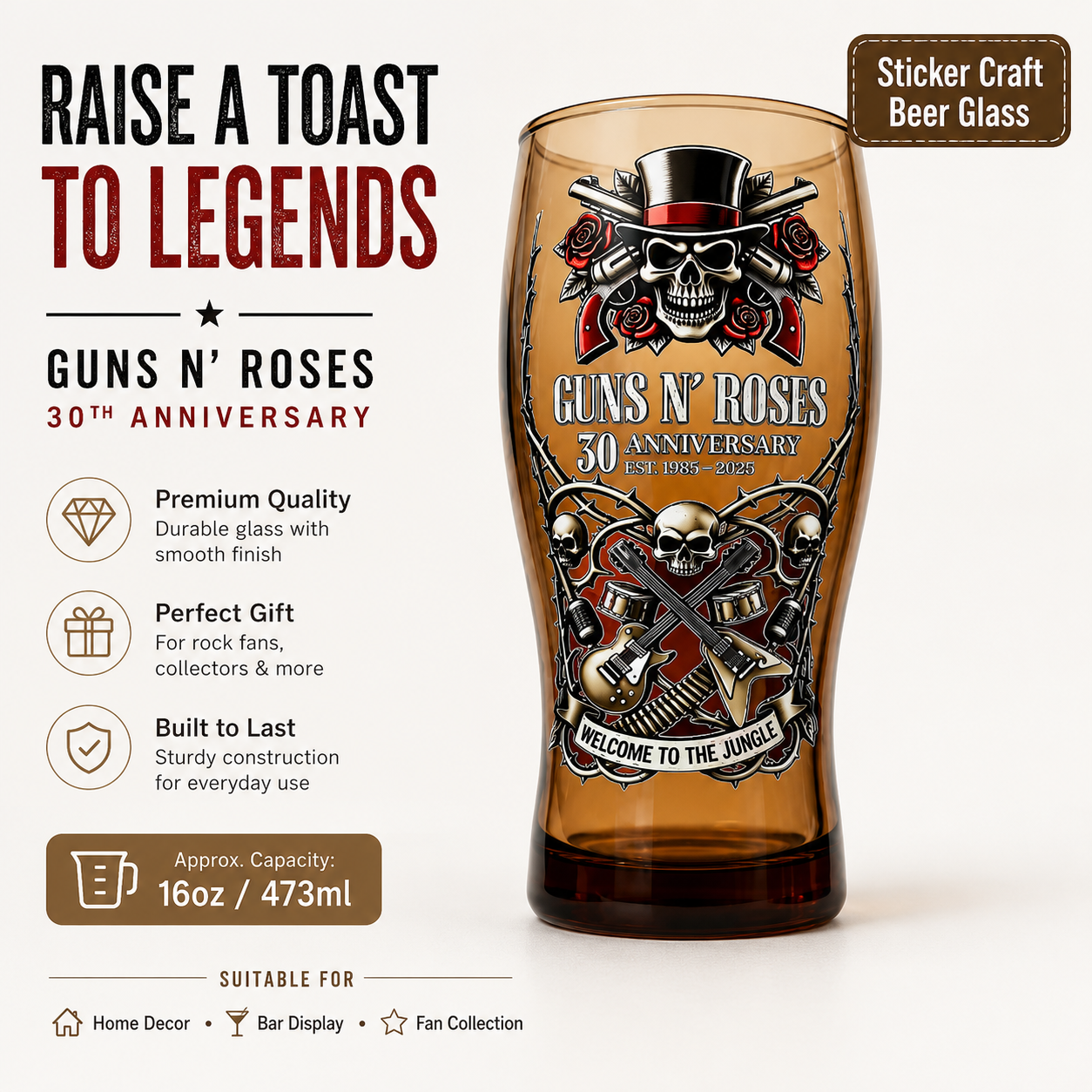 Guns N' Roses 30th Anniversary - Vintage Collectible Guns reseña y precio