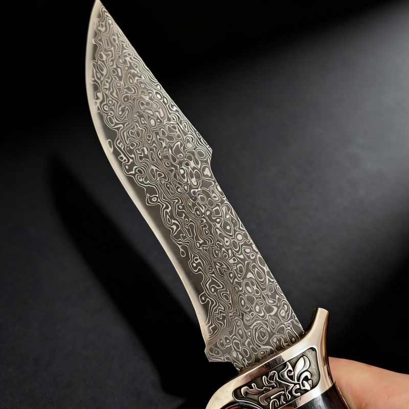Vintage Engraved Damascus Stra - Vintage Collectible Knives reseña y precio