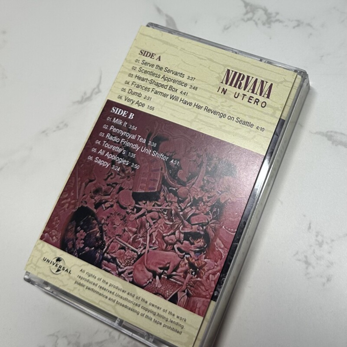 Nirvana in Utero Cassette Tape - Vintage Collectibles reseña y precio