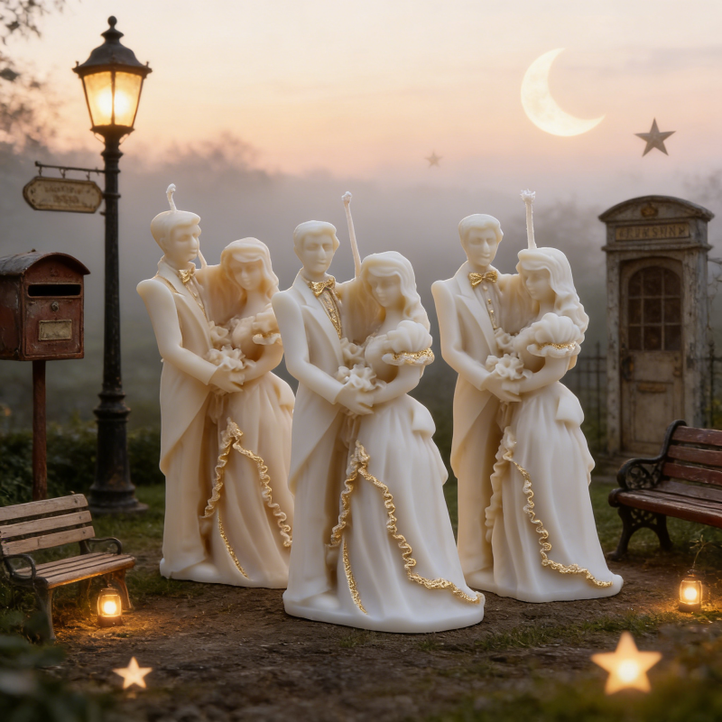 Bride and Groom Silicone Mold  - Vintage Collectible Toys reseña y precio