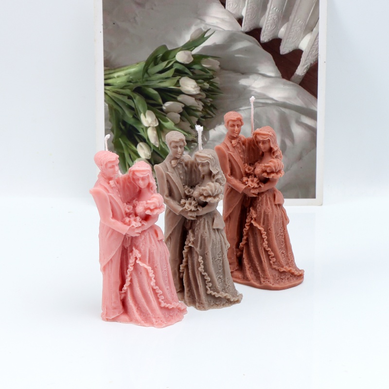 Bride and Groom Silicone Mold  - Vintage Collectible Toys reseña y precio