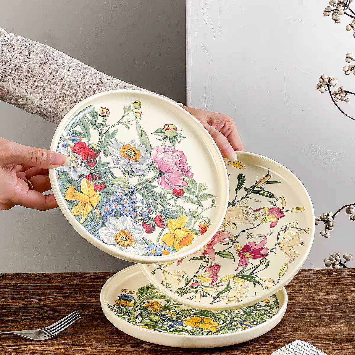 Creative Romantic Floral Ceram - Vintage Collectible Dishes reseña y precio