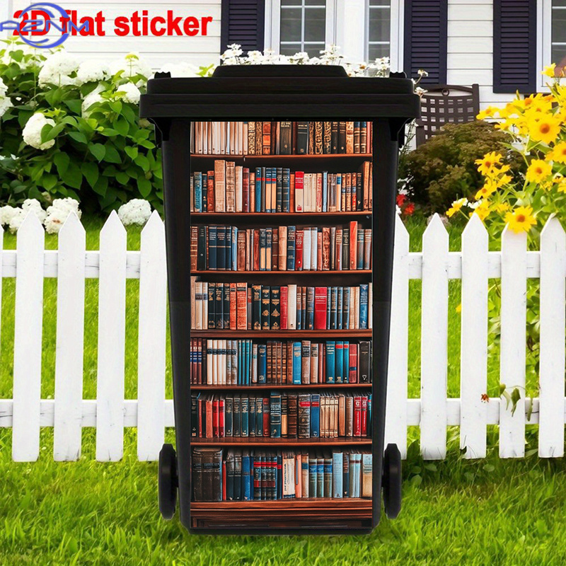 Vintage Books Trash Can Sticke - Vintage And Collectible Books reseña y precio