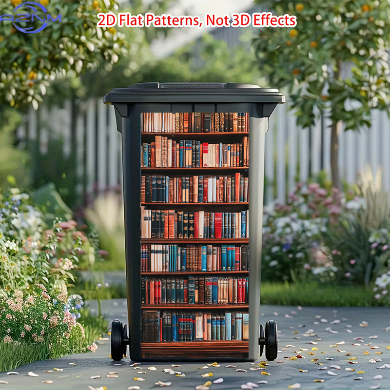 Vintage Books Trash Can Sticke - Vintage And Collectible Books reseña y precio