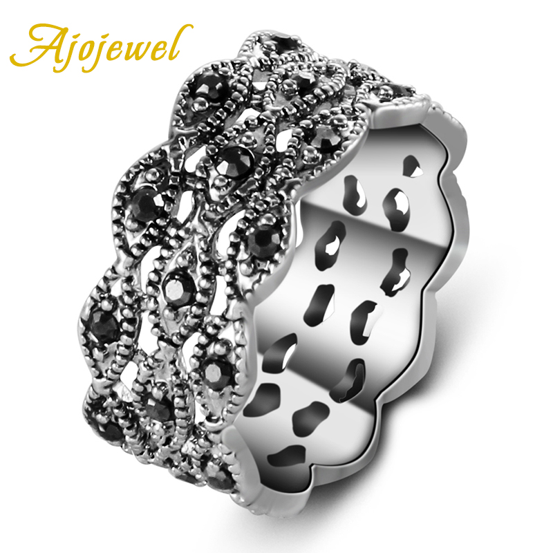 Ajojewel 3 Layer Rhinestone Ri - Vintage Items Collection reseña y precio