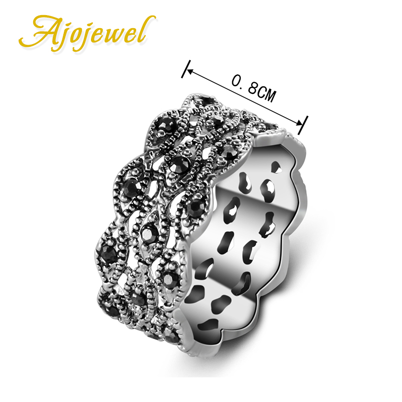 Ajojewel 3 Layer Rhinestone Ri - Vintage Items Collection reseña y precio