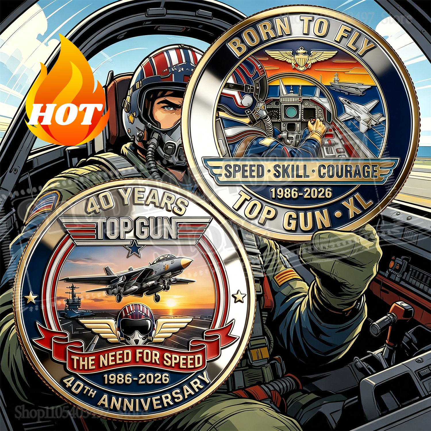 Vintage Top Gun 40th Anniversa - Vintage Collectible Guns reseña y precio
