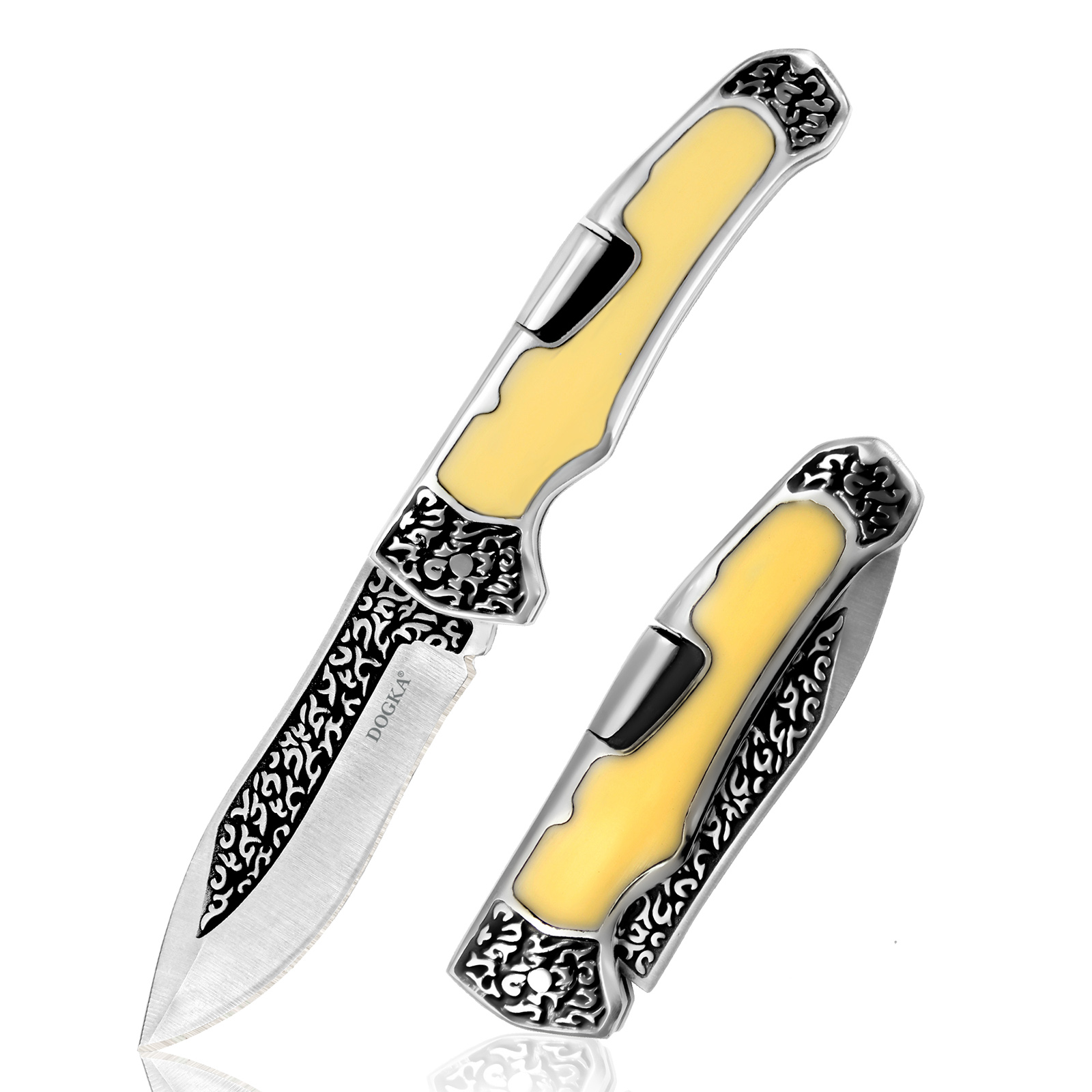Vintage Engraved Folding Pocke - Vintage Collectible Knives reseña y precio