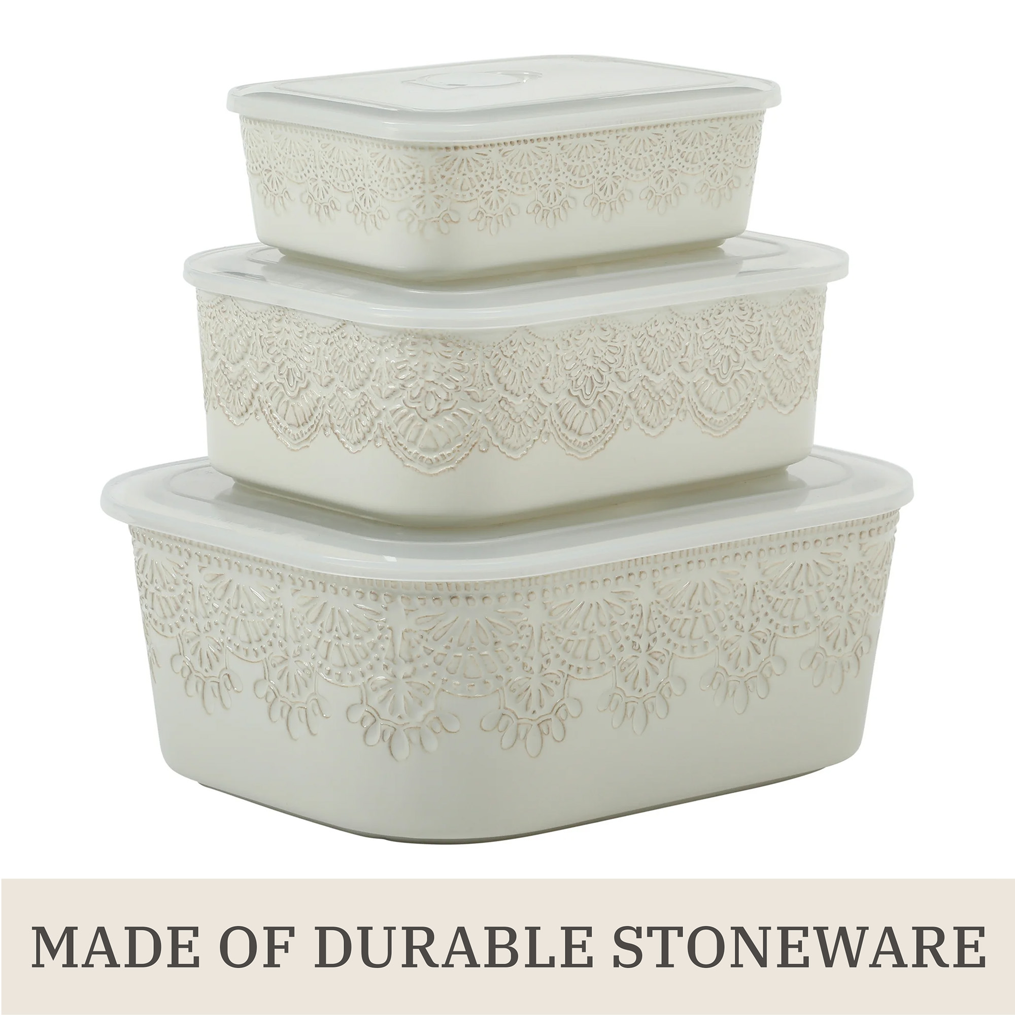 Vintage lace ceramic casserole - Vintage Collectible Dishes reseña y precio