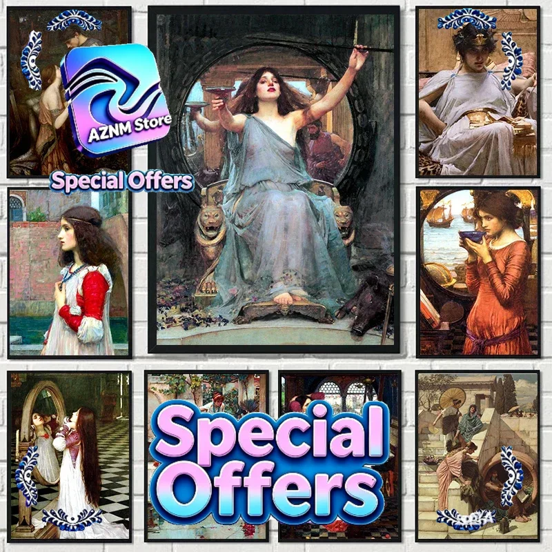 John William Waterhouse Artwor - Vintage Collectible Posters reseña y precio