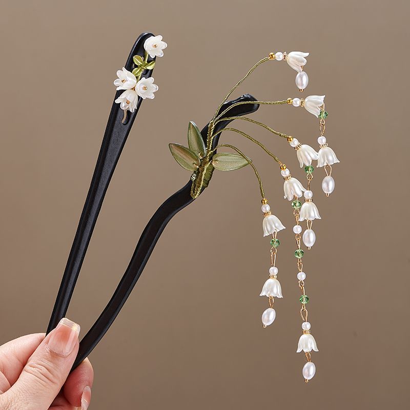Wooden Flower Hairpin Vintage  - Vintage Jewelry Collection reseña y precio