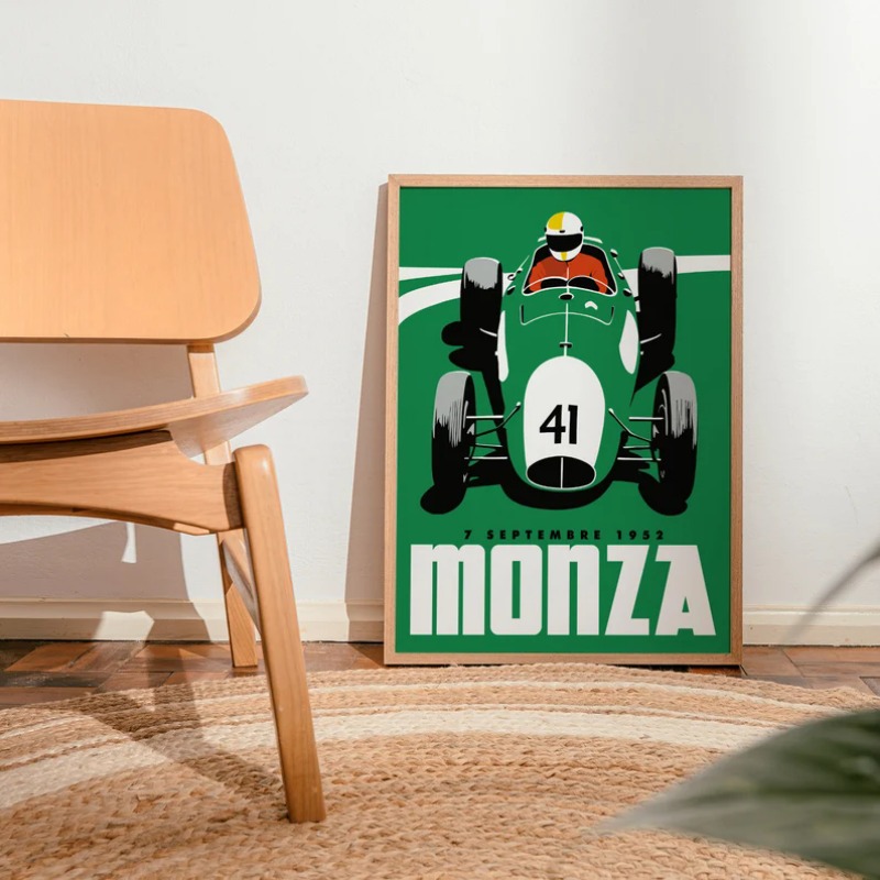 Vintage Monza Racing Poster Cl - Vintage Collectible Posters reseña y precio