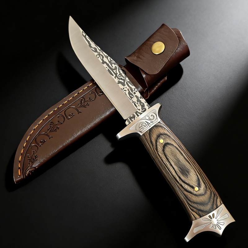 Vintage Engraved Straight Knif - Vintage Collectible Knives reseña y precio