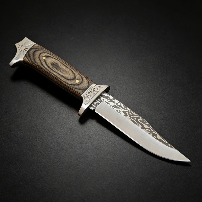 Vintage Engraved Straight Knif - Vintage Collectible Knives reseña y precio