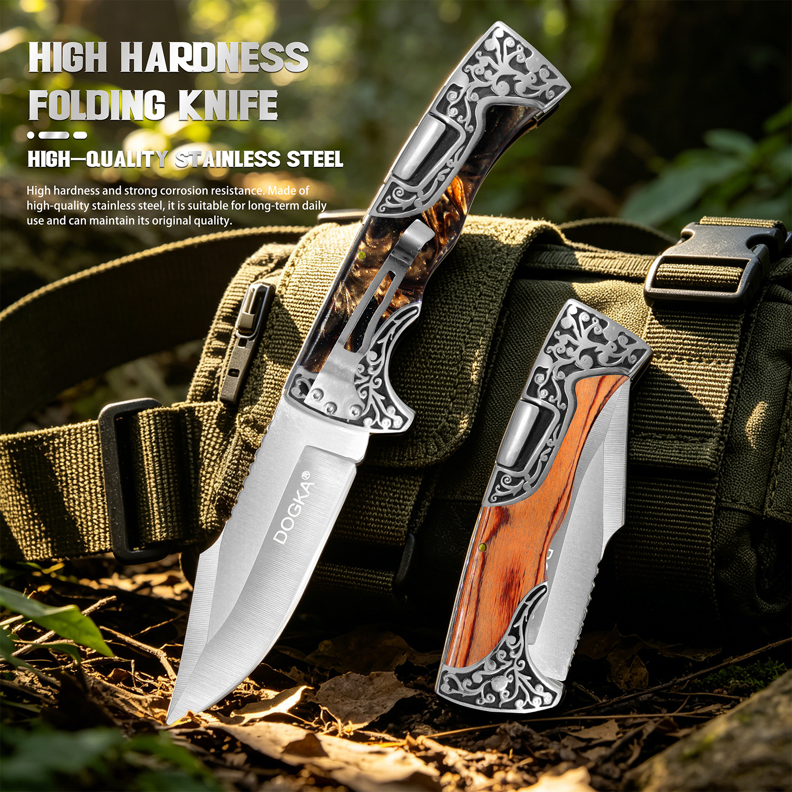 Two Styles Vintage Carved Meta - Vintage Collectible Knives reseña y precio