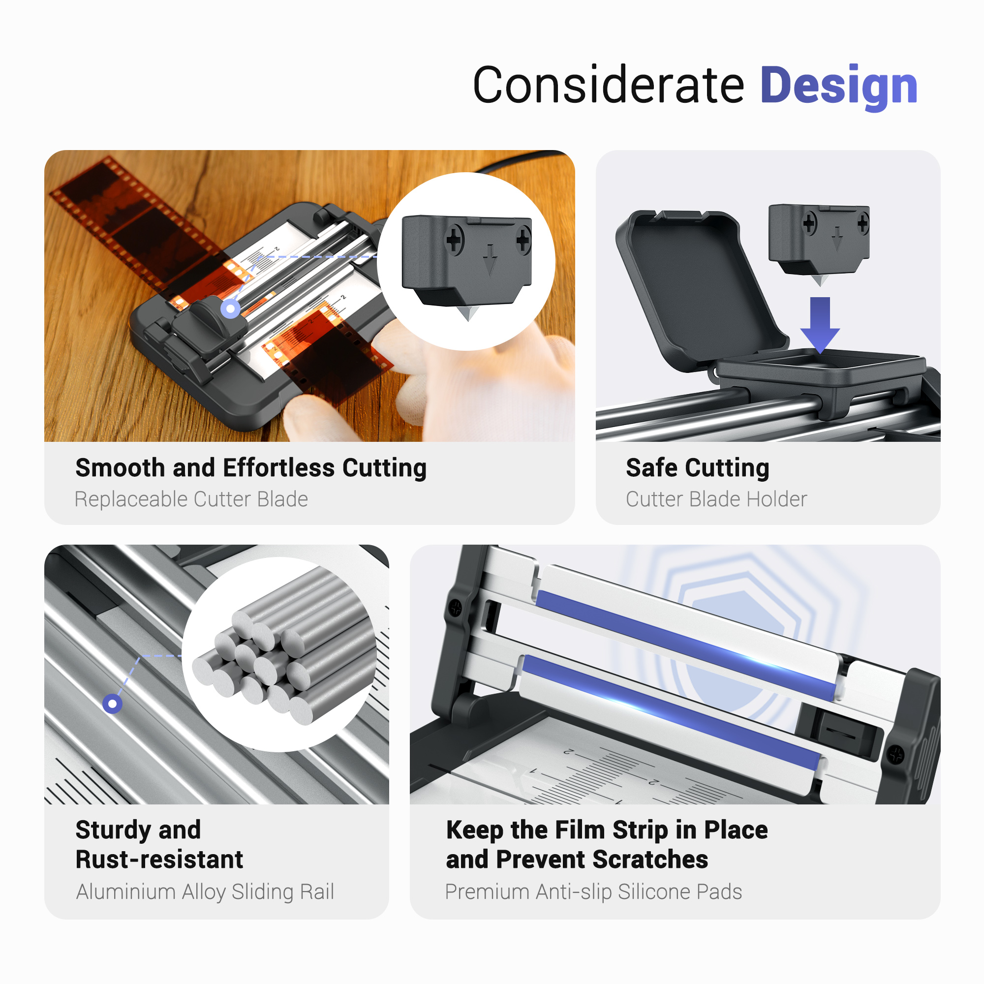 JJC Aluminium Slide Film Cutte - Slide Film 120 reseña y precio