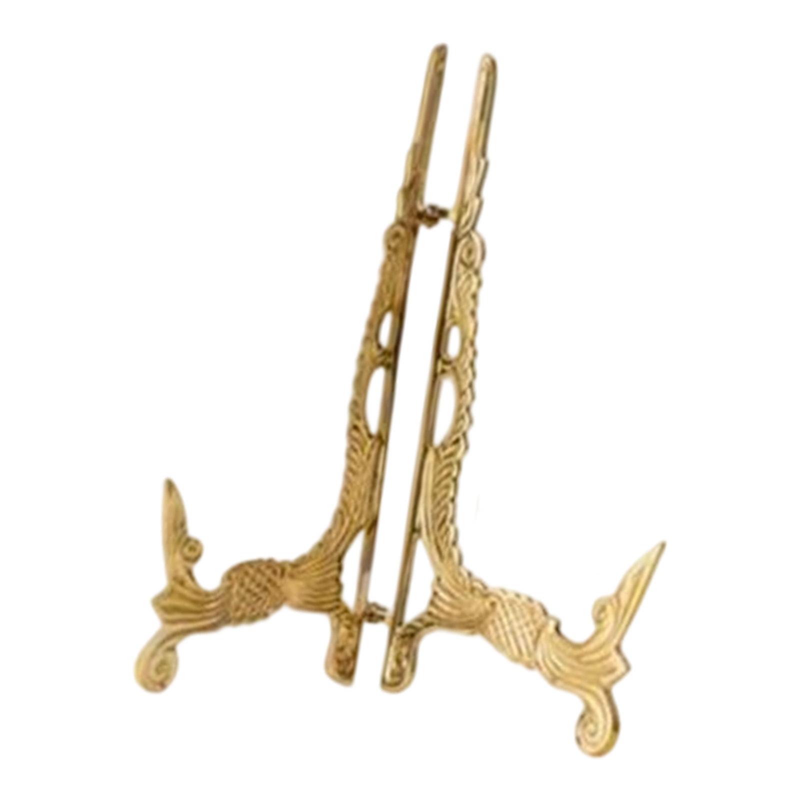 Vintage Brass Plate Holder Dec - Vintage Collectible Dishes reseña y precio