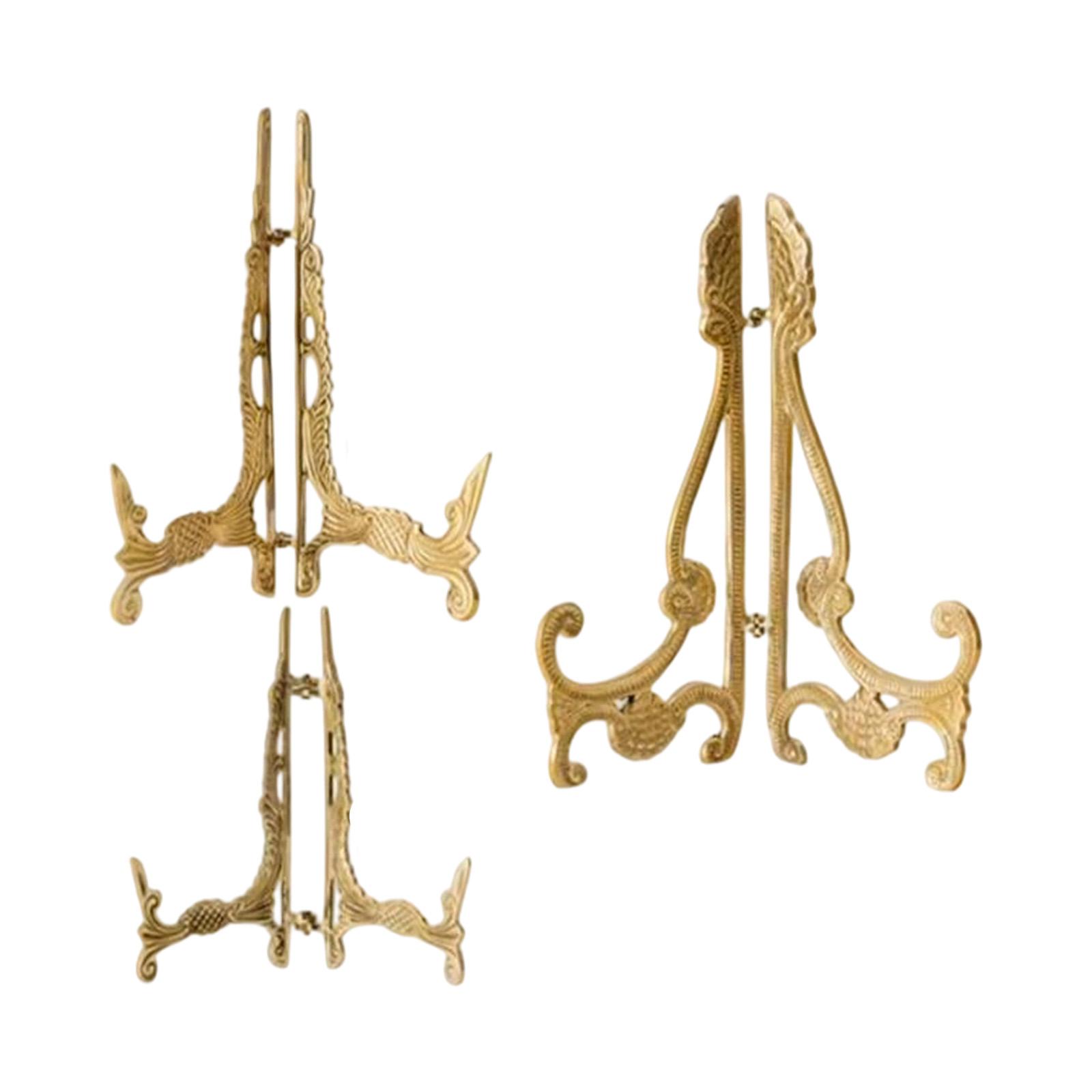 Vintage Brass Plate Holder Dec - Vintage Collectible Dishes reseña y precio