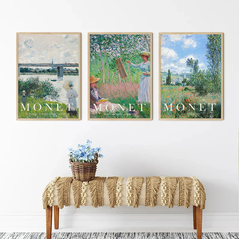 Vintage Claude Monet Famous Ar - Vintage Collectible Posters reseña y precio