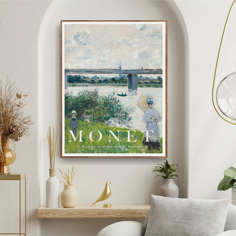 Vintage Claude Monet Famous Ar - Vintage Collectible Posters reseña y precio