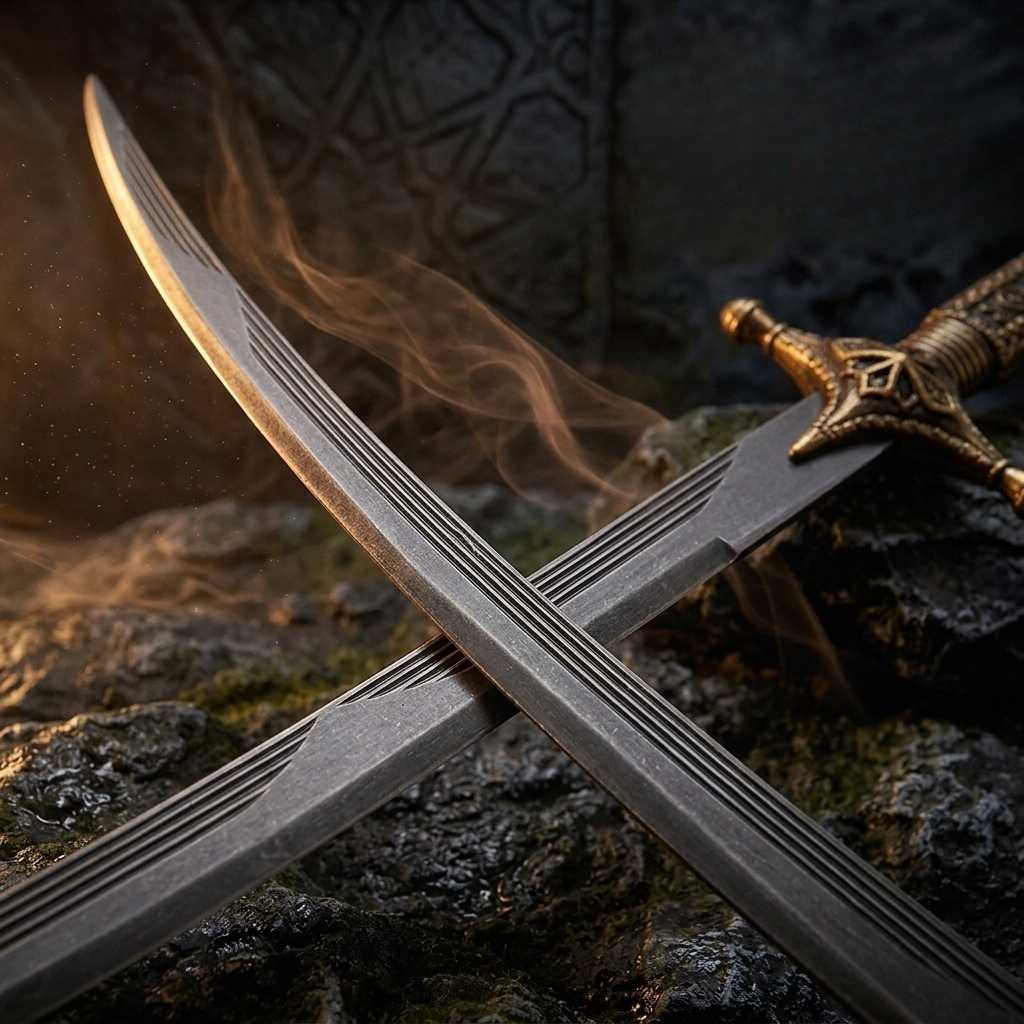 26cm Arabian Curved Sword weap - Vintage Collectible Knives reseña y precio
