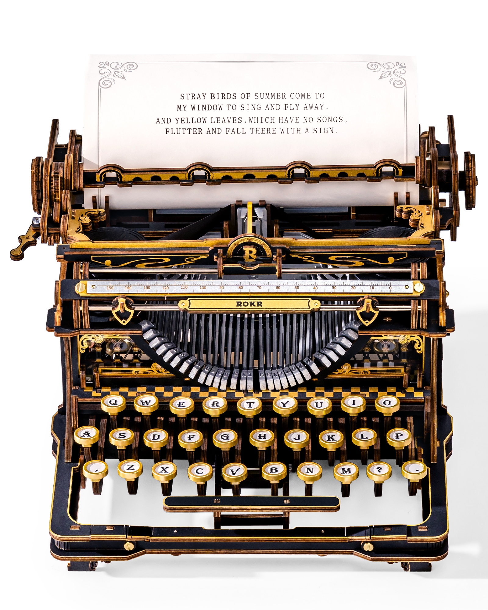 ROKR 3D Wooden Typewriter Puzz - Vintage Collectibles Toys reseña y precio