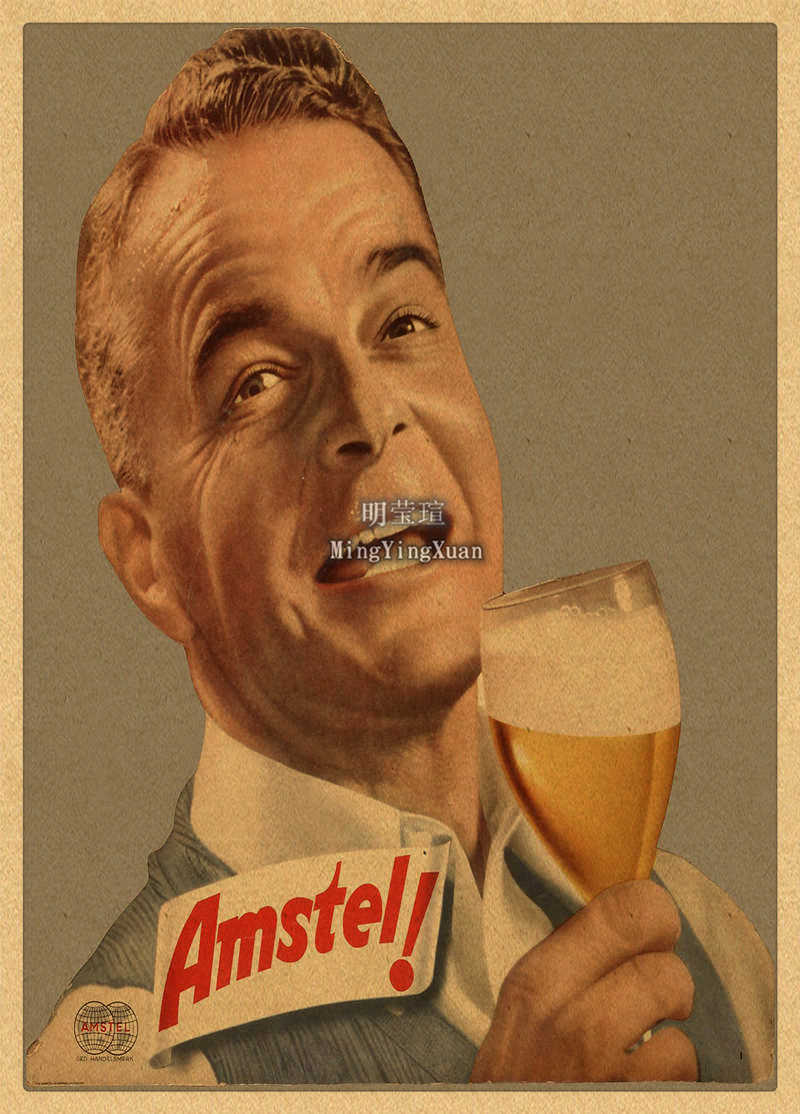Vintage Beer Wine Drink Chart  - Vintage Collectible Posters reseña y precio