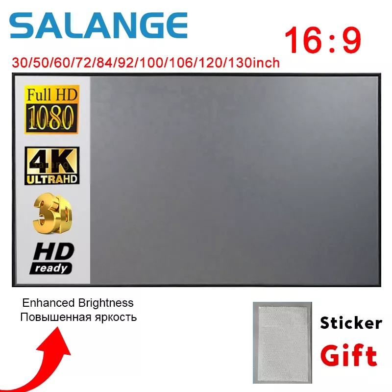 Salange Projector Screen,60 10 - Slide Film 120 reseña y precio