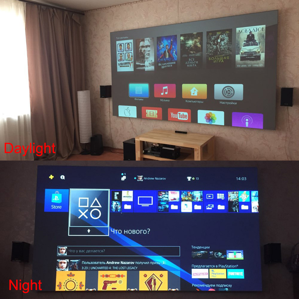 Salange Projector Screen,60 10 - Slide Film 120 reseña y precio