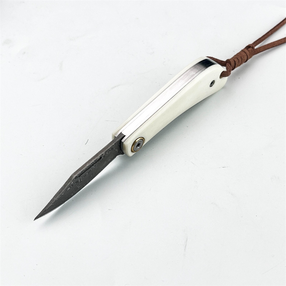 Vintage Damascus Folding EDC P - Vintage Collectible Knives reseña y precio